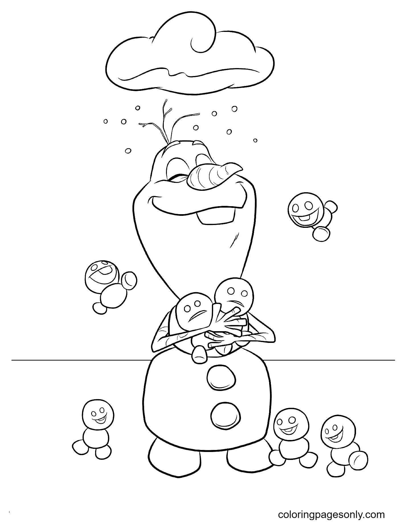 Olaf Coloring Pages 75