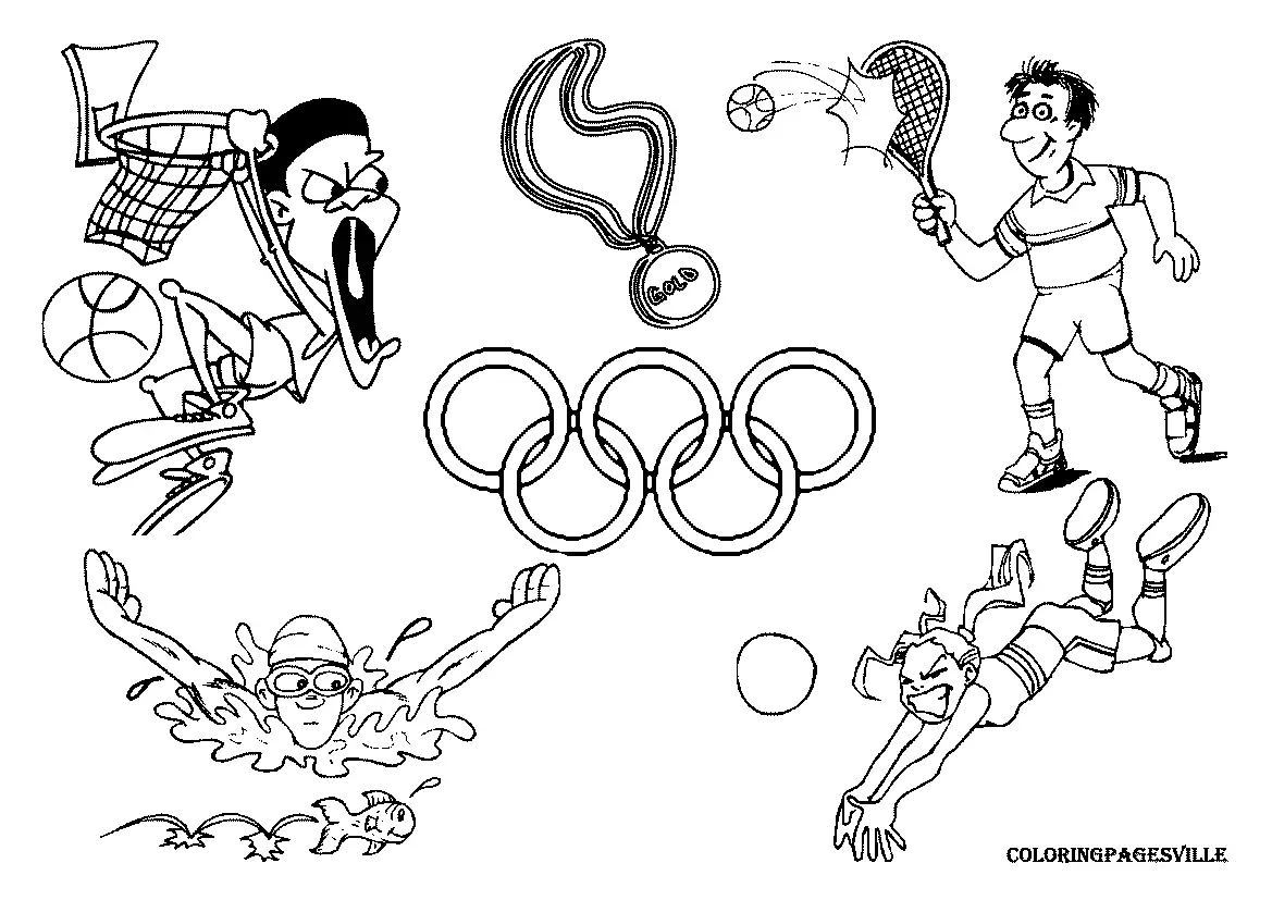 Olympische Ausmalbilder 20