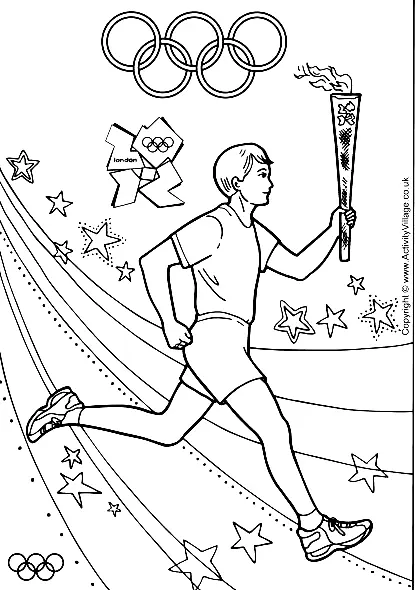 Olympische Ausmalbilder 9