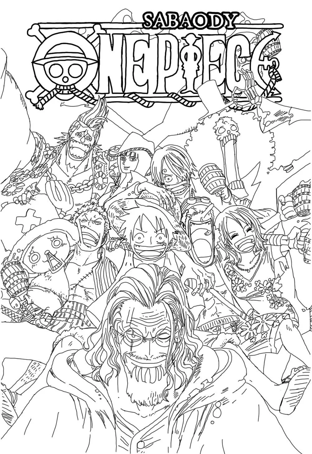 Personajes One Piece Para Colorear 8