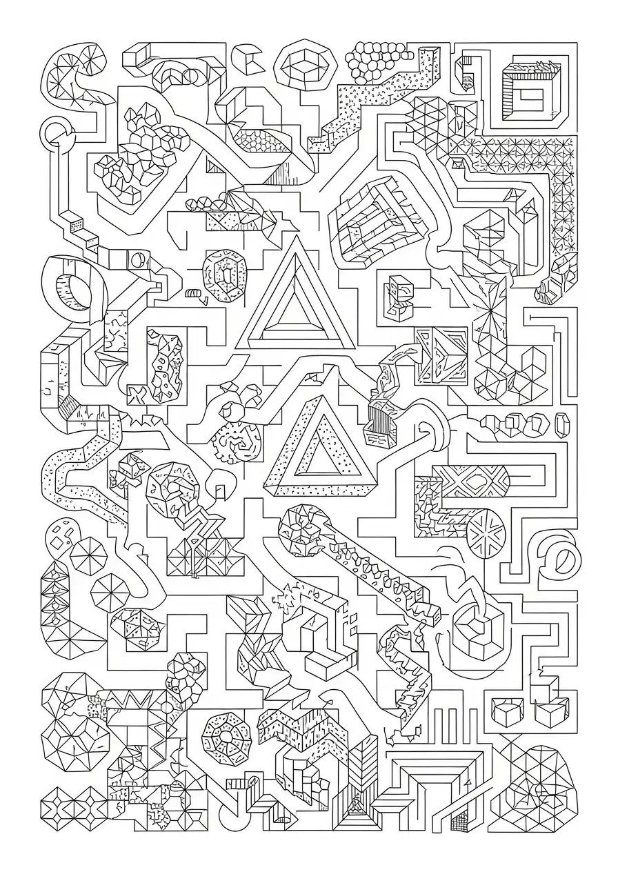 Ilusiones Opticas para Colorear 1