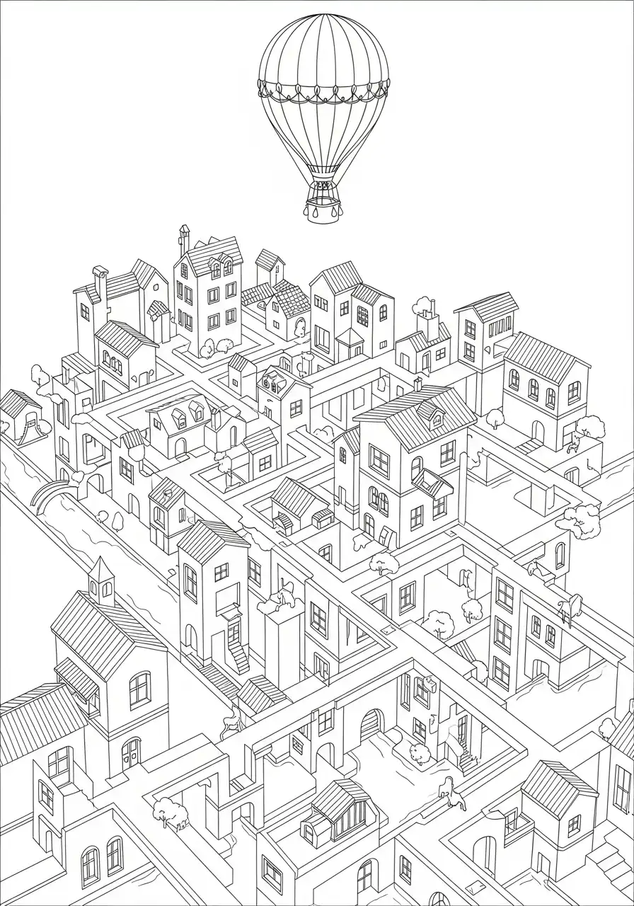 Ilusiones Opticas para Colorear 11