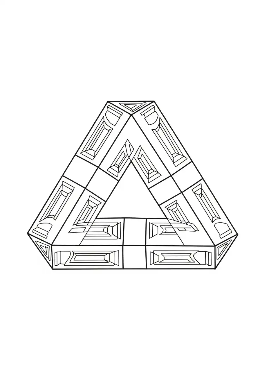 Ilusiones Opticas para Colorear 14