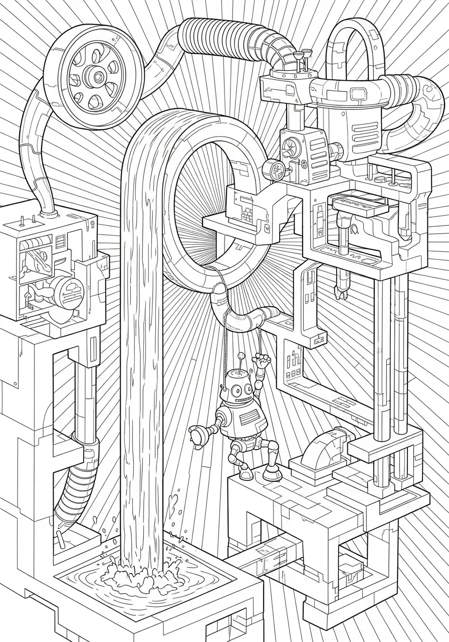 Ilusiones Opticas para Colorear 22