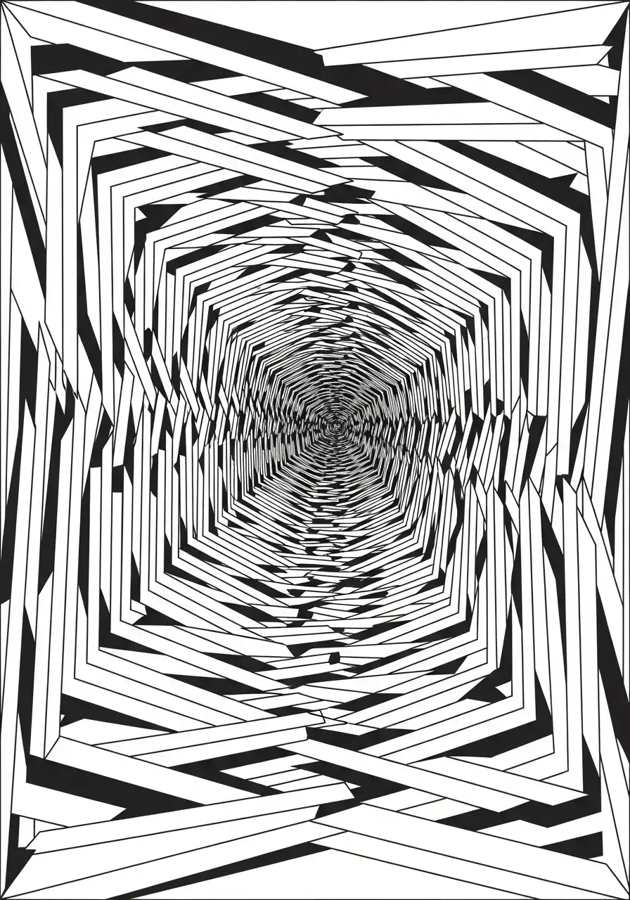 Ilusiones Opticas para Colorear 27