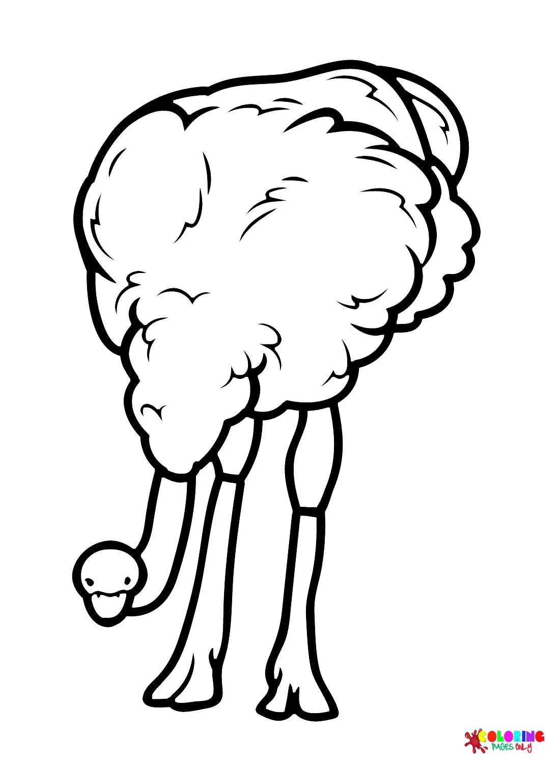 Ostrich Coloring Pages 25
