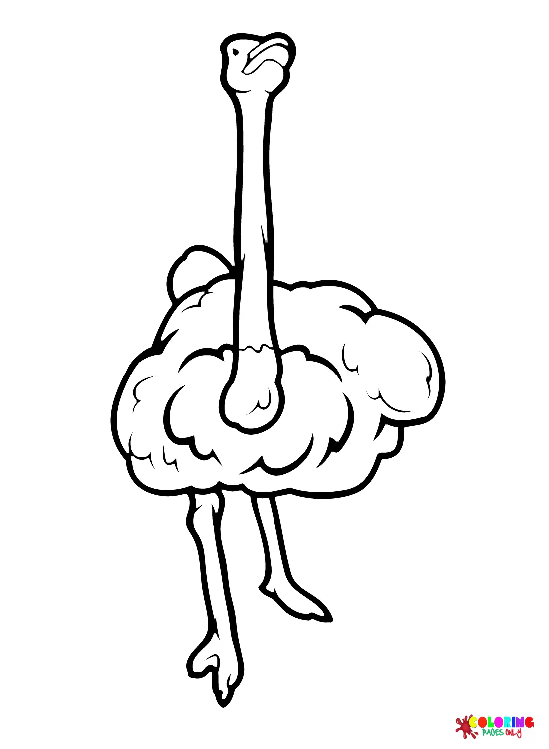 Ostrich Coloring Pages 46