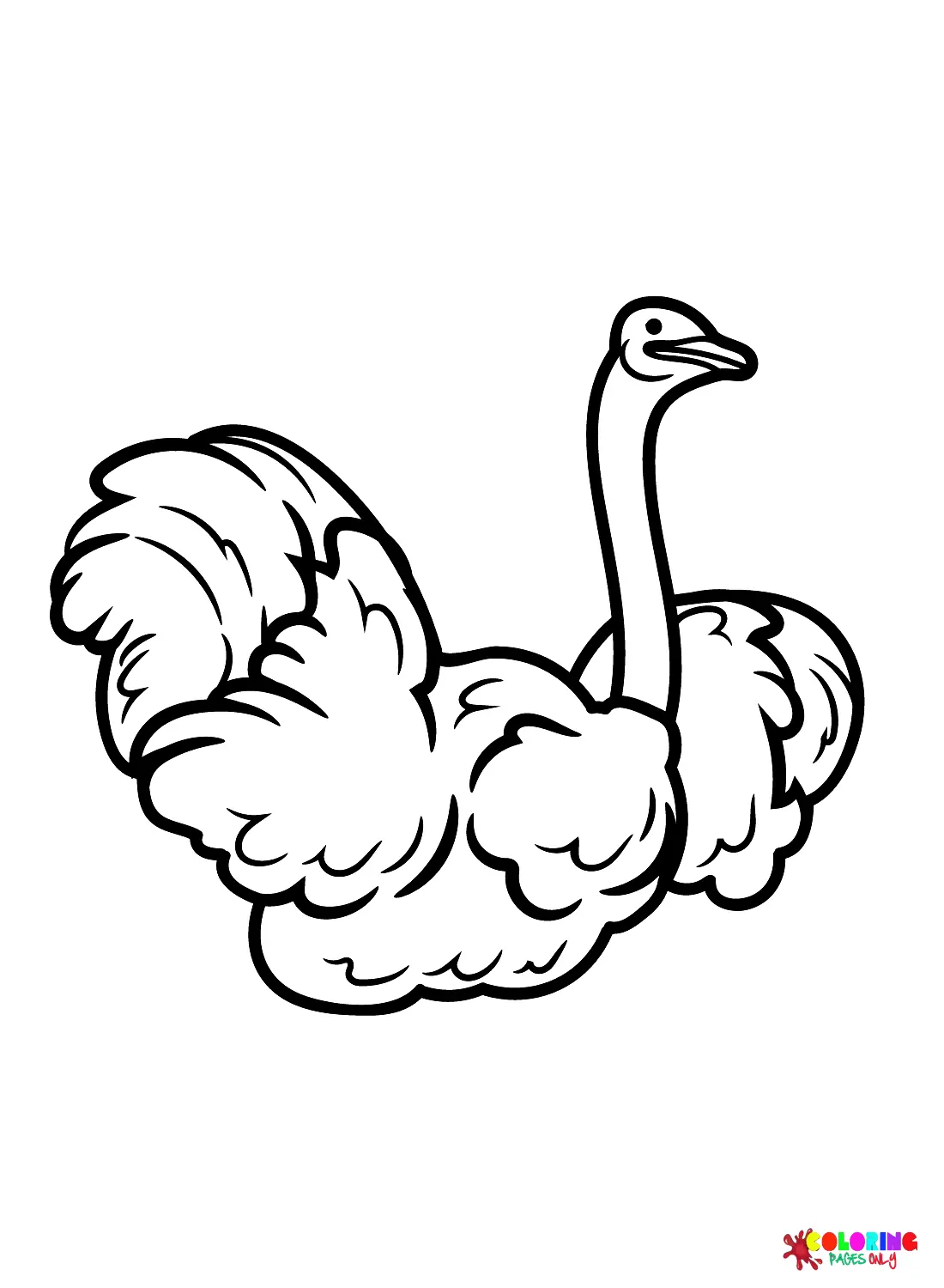 Desenhos de Avestruz Para Colorir 8