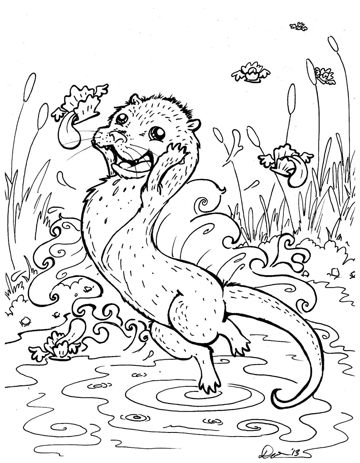 Otter Ausmalbilder 108