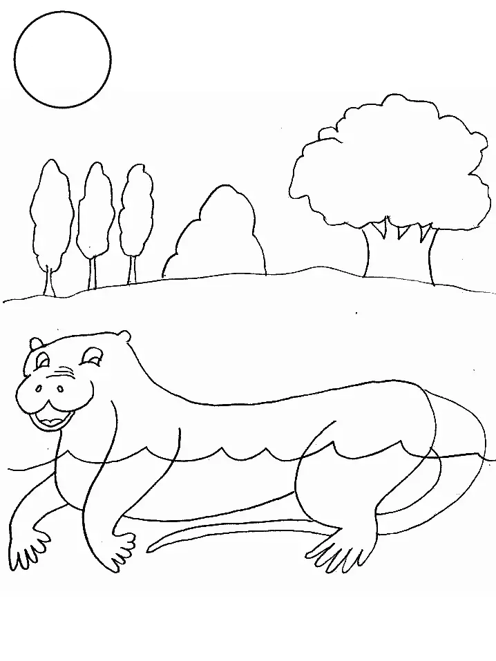 Otter Coloring Pages 119