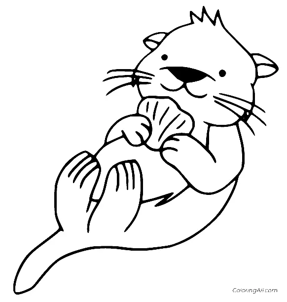 Otter Ausmalbilder 2