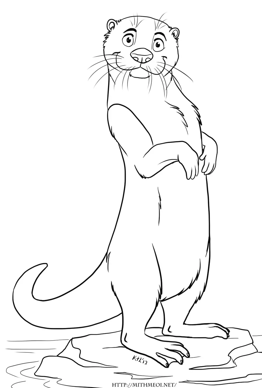 Otter Coloring Pages 74