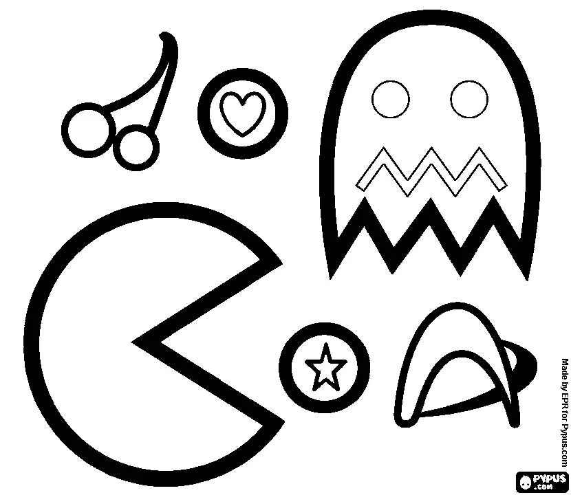 Pac Man Coloring Pages 13