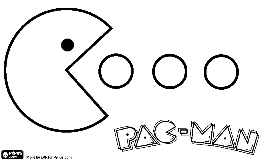 Pac Man Coloring Pages 3