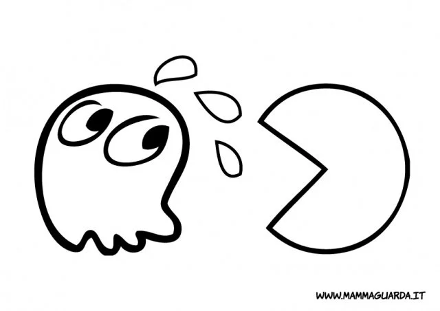 Pac Man Coloring Pages 4