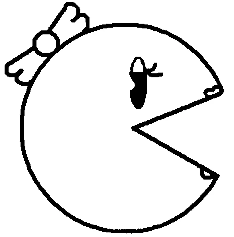 Pac Man Coloring Pages 9