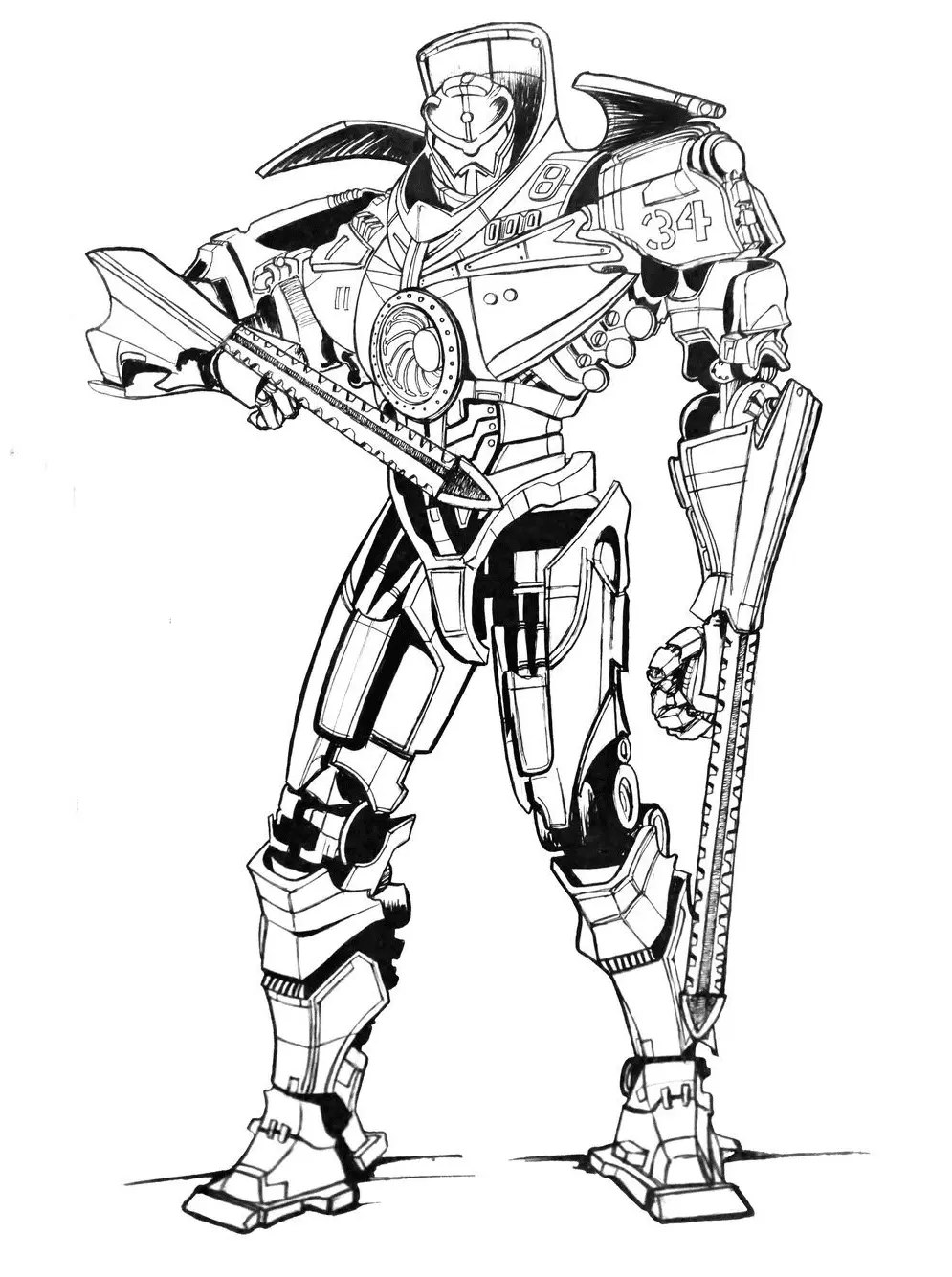 Pacific Rim Coloring Pages 2