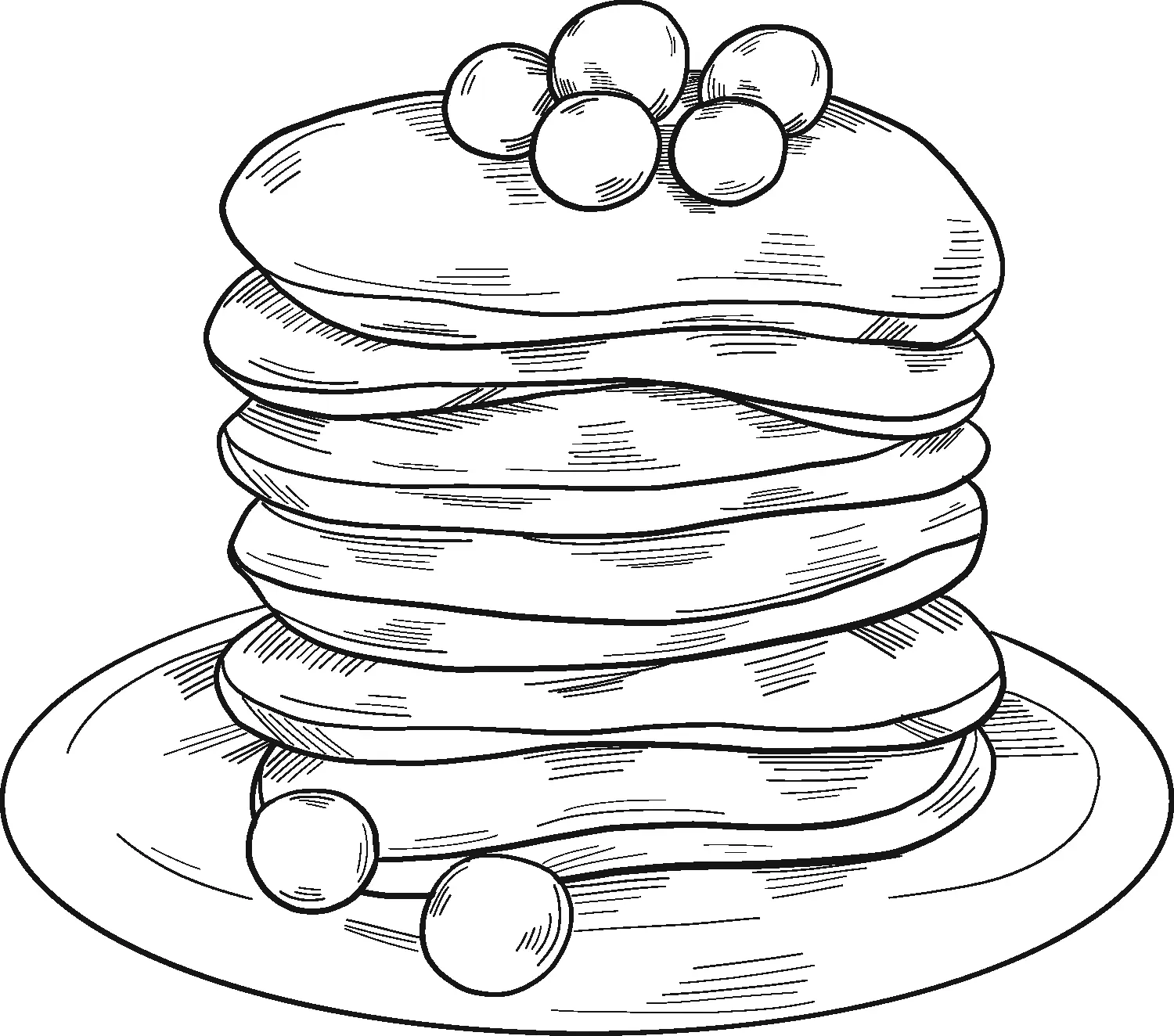 Panqueque Para Colorear 14