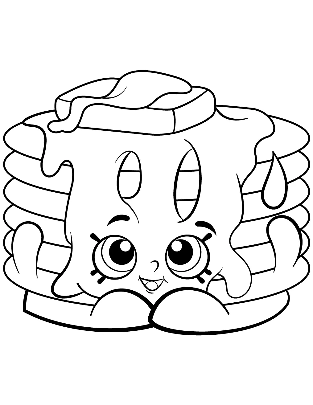 Pancake Coloring Pages