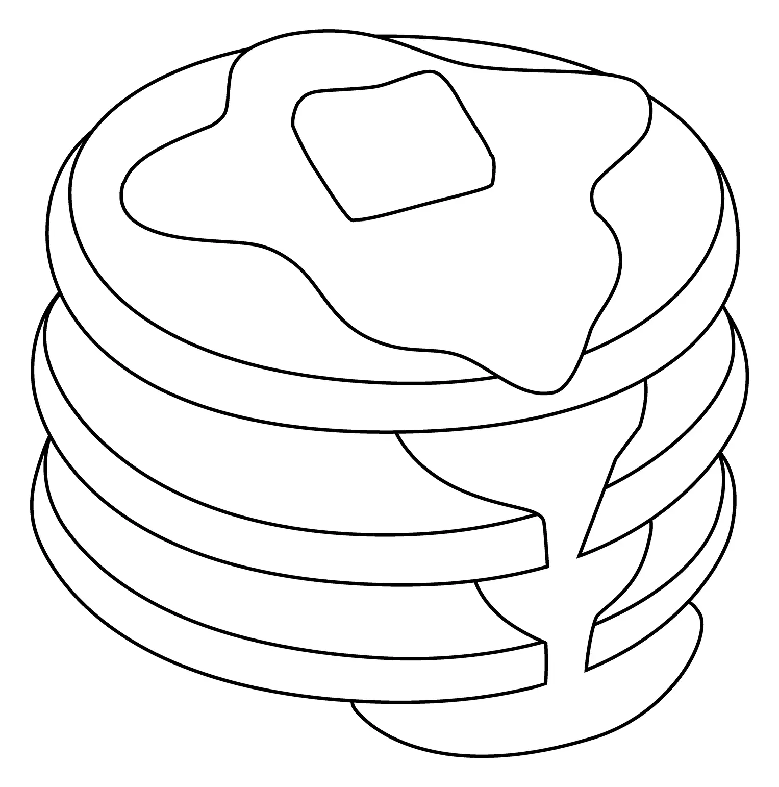 Panqueque Para Colorear 4