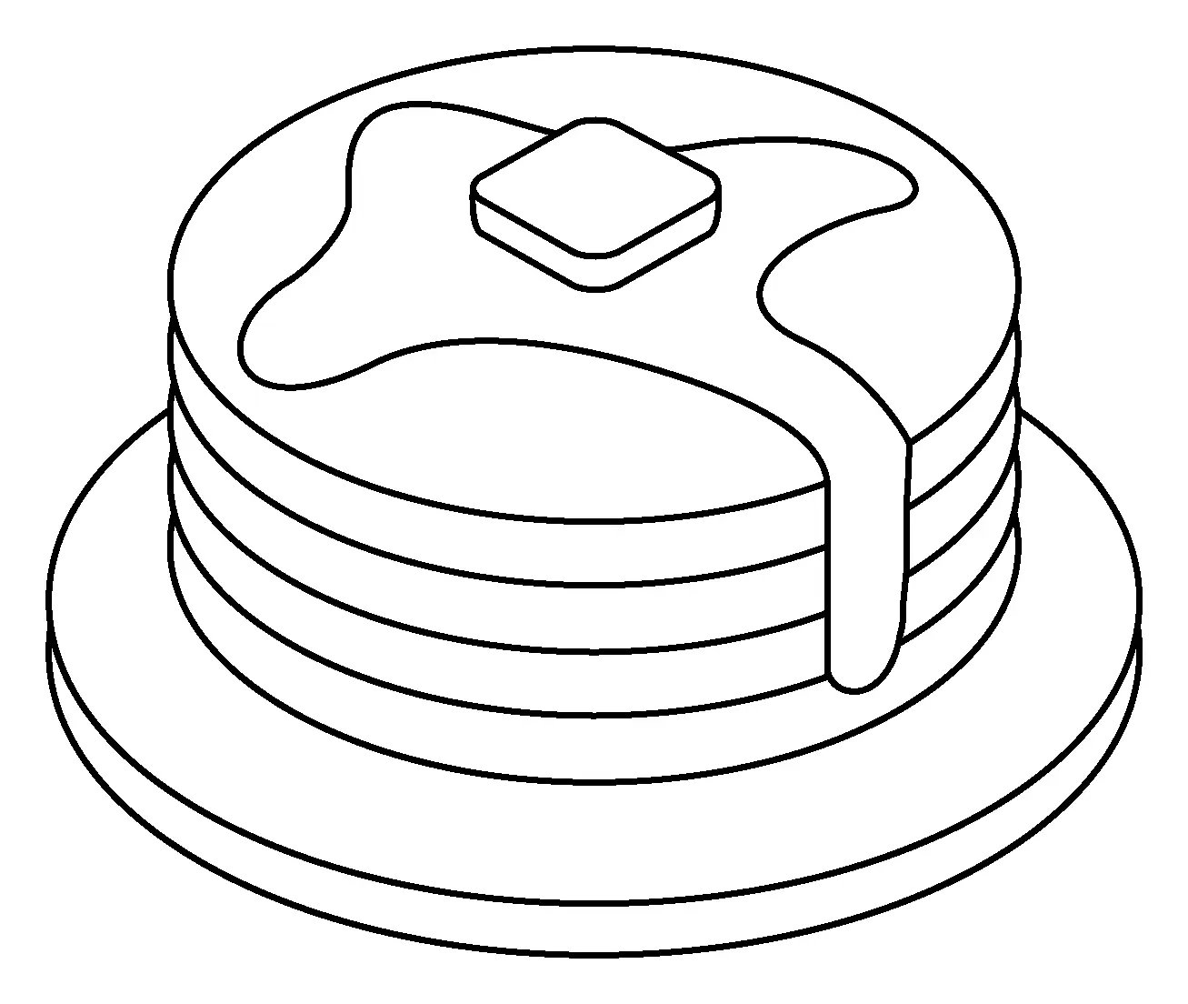 Panqueque Para Colorear 8