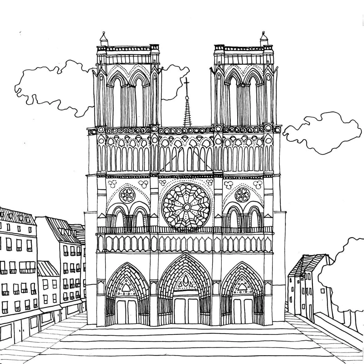 Paris Ausmalbilder 27
