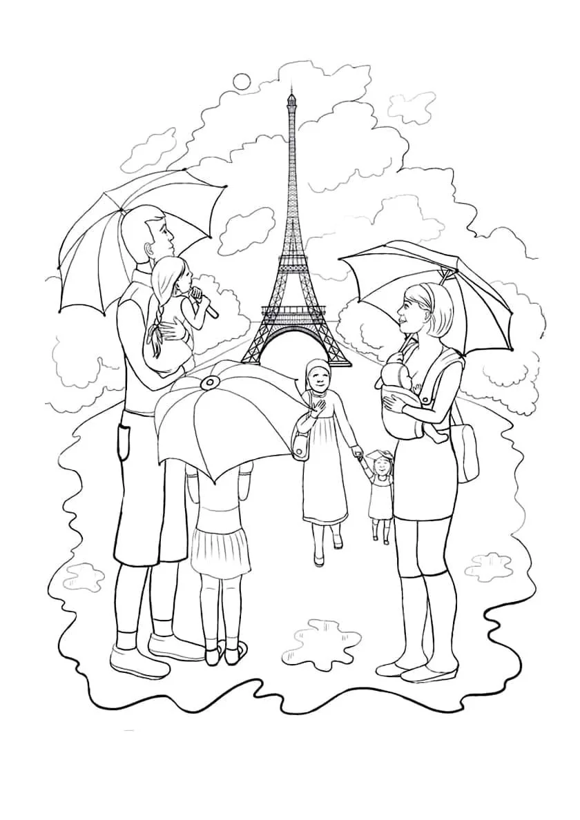 Paris Ausmalbilder 45