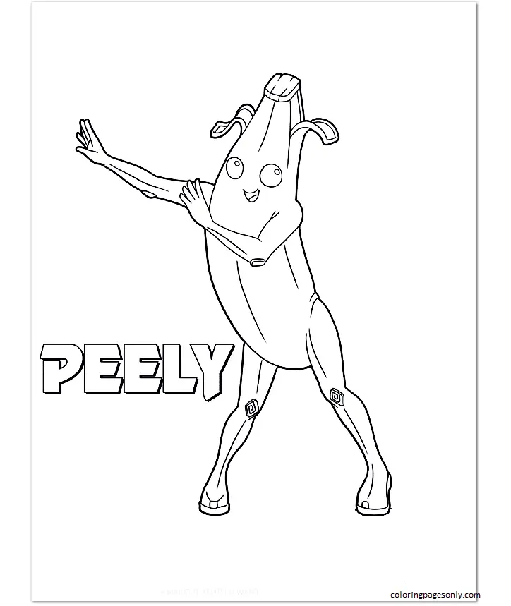Desenhos de Peely Para Colorir 5