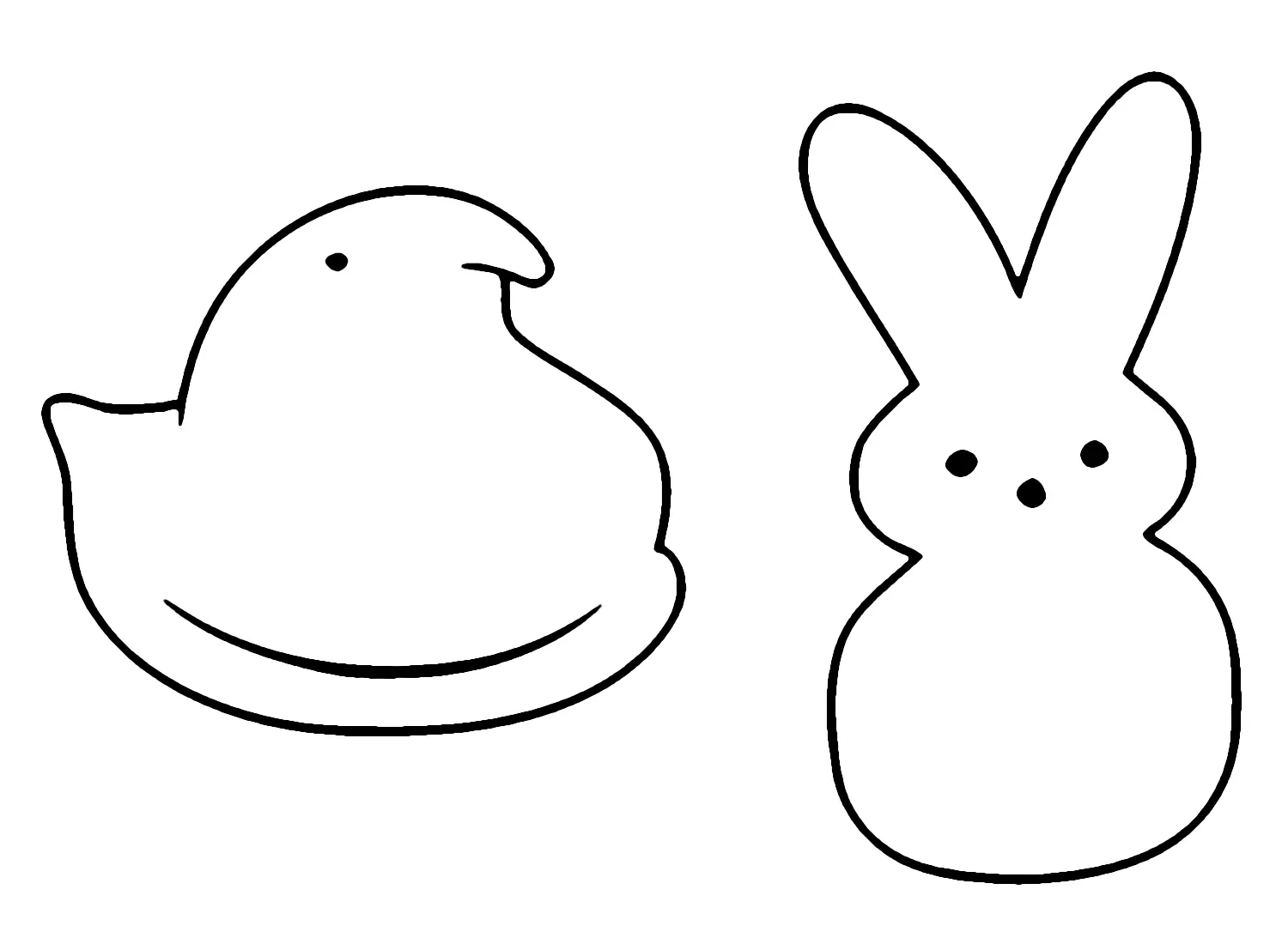 Peeps Para Colorear 10