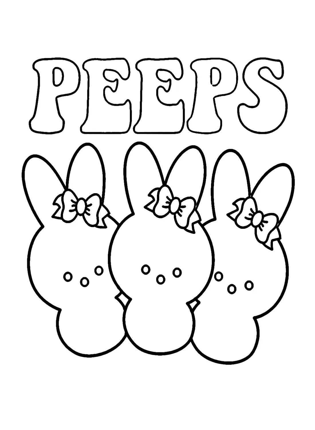 Peeps Para Colorear 2