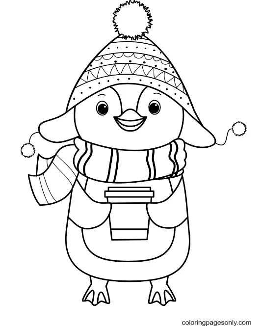 Penguin Coloring Pages 11