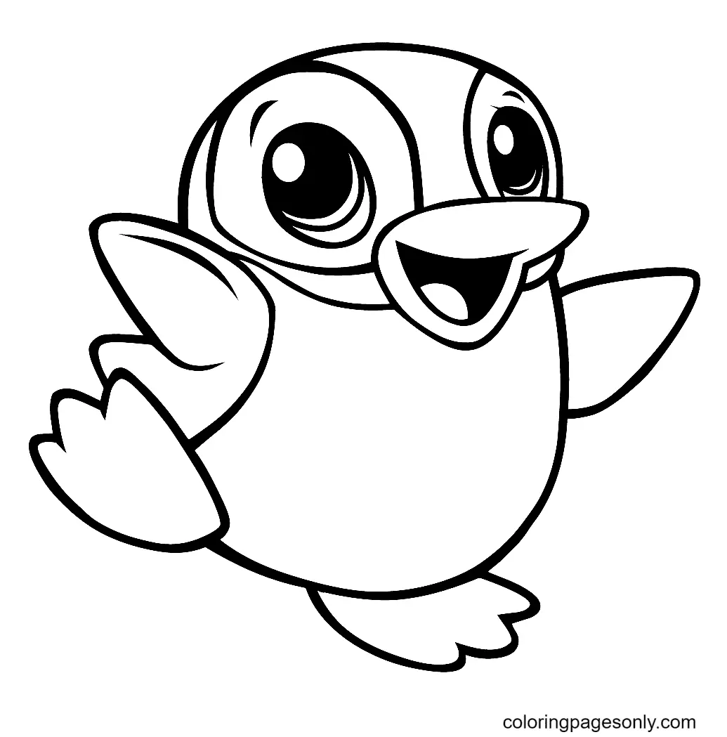 Penguin Coloring Pages 13