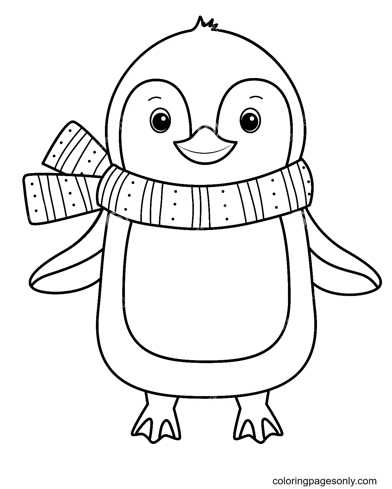 Penguin Coloring Pages 2