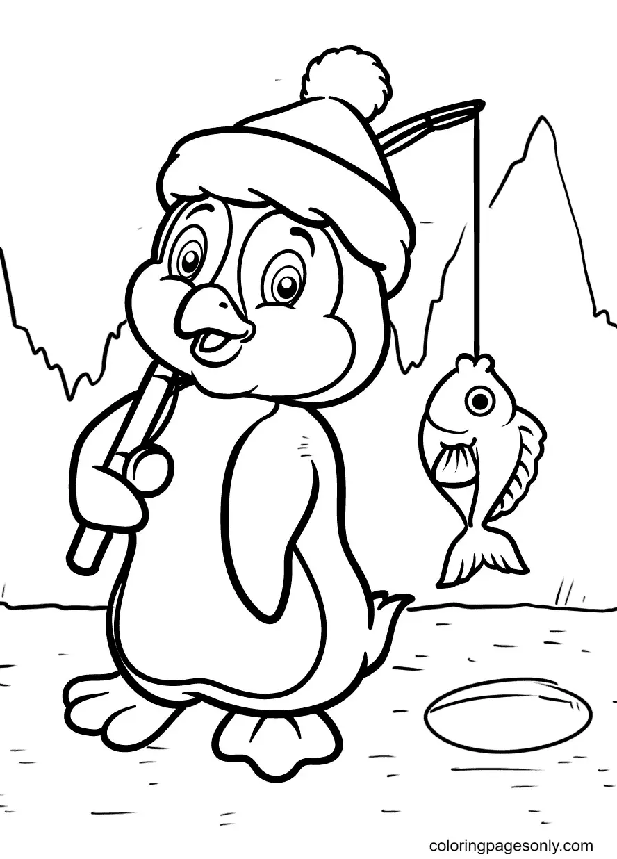 Penguin Coloring Pages 26