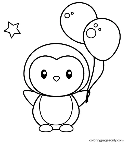 Penguin Coloring Pages 3