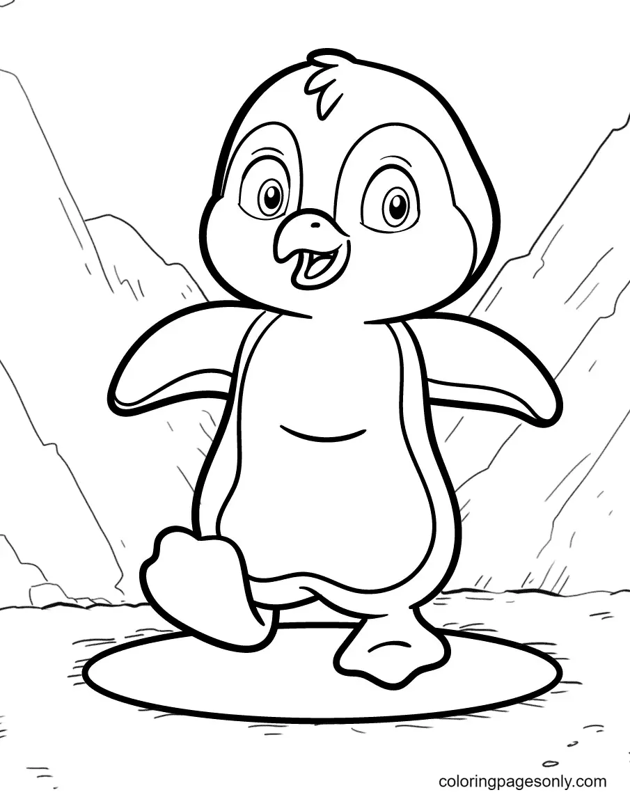 Penguin Coloring Pages 38