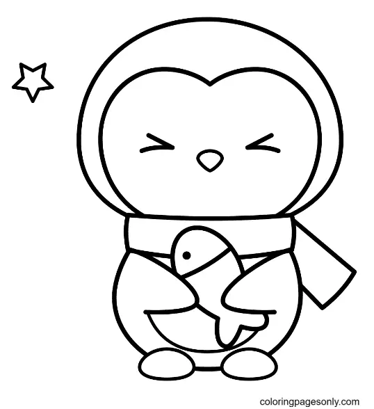 Penguin Coloring Pages 7