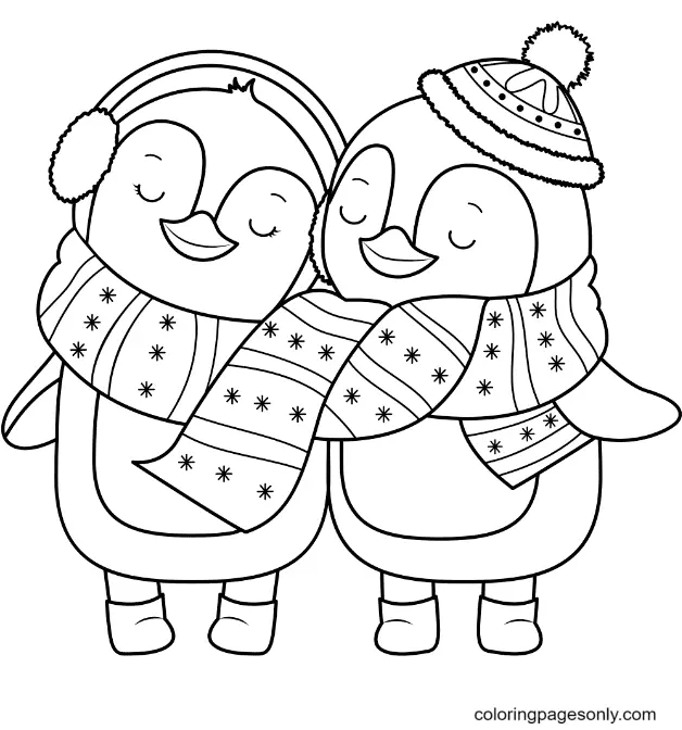 Penguin Coloring Pages 8