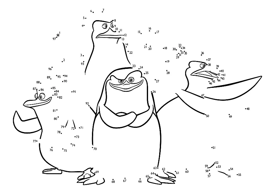 Pinguinos De Madagascar Para Colorear 12