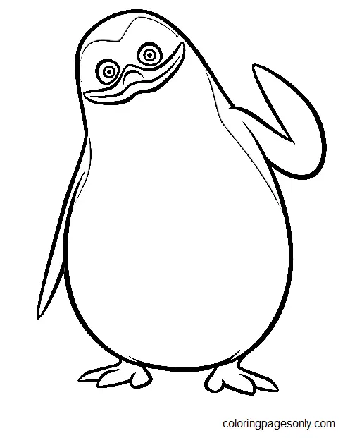 Pinguinos De Madagascar Para Colorear 13