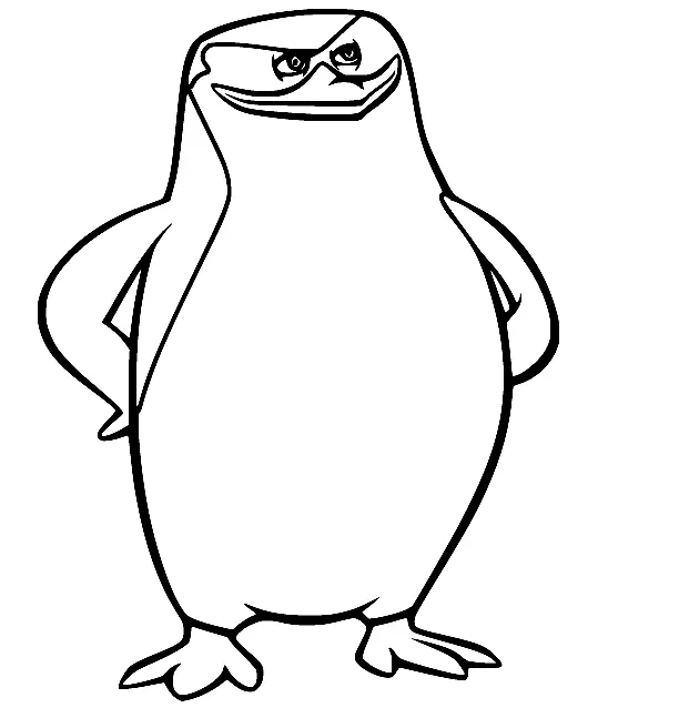 Pinguinos De Madagascar Para Colorear 2