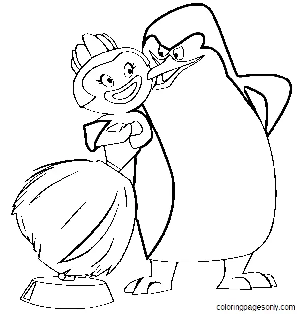Pinguinos De Madagascar Para Colorear 20