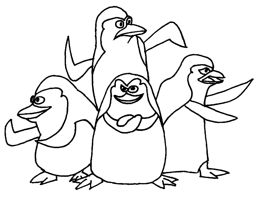 Pinguinos De Madagascar Para Colorear 21
