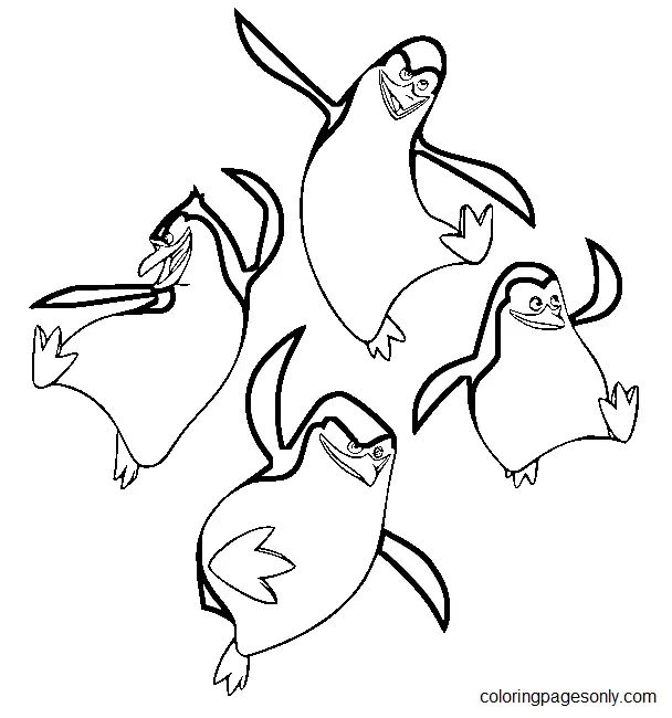 Pinguinos De Madagascar Para Colorear 25