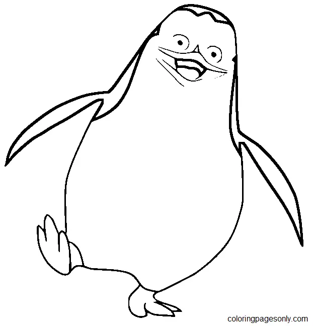 Pinguinos De Madagascar Para Colorear 26