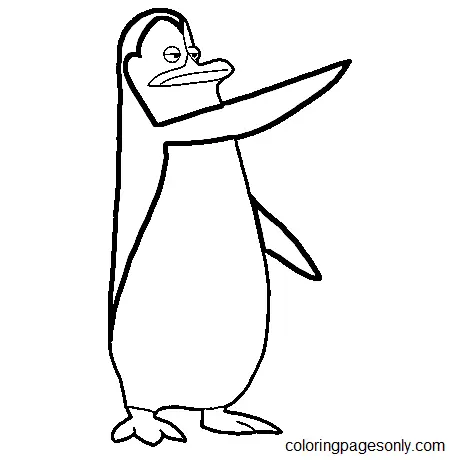 Desenhos de Pinguins de Madagascar Para Colorir 9