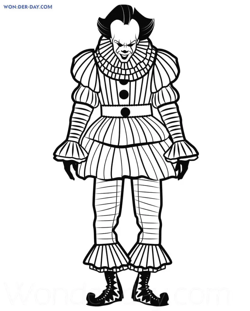 Desenhos de Pennywise Para Colorir 17
