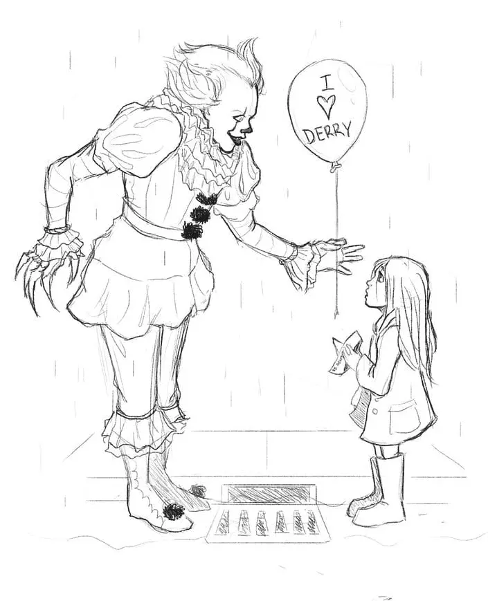 Desenhos de Pennywise Para Colorir 27