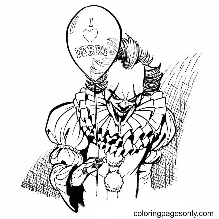 Desenhos de Pennywise Para Colorir 32
