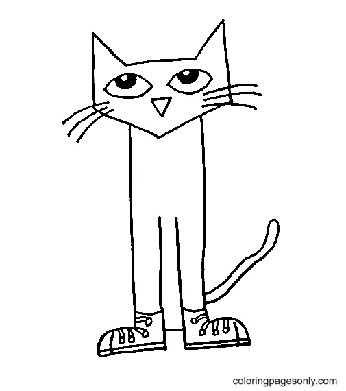 Desenhos de Pete o gato Para Colorir 17